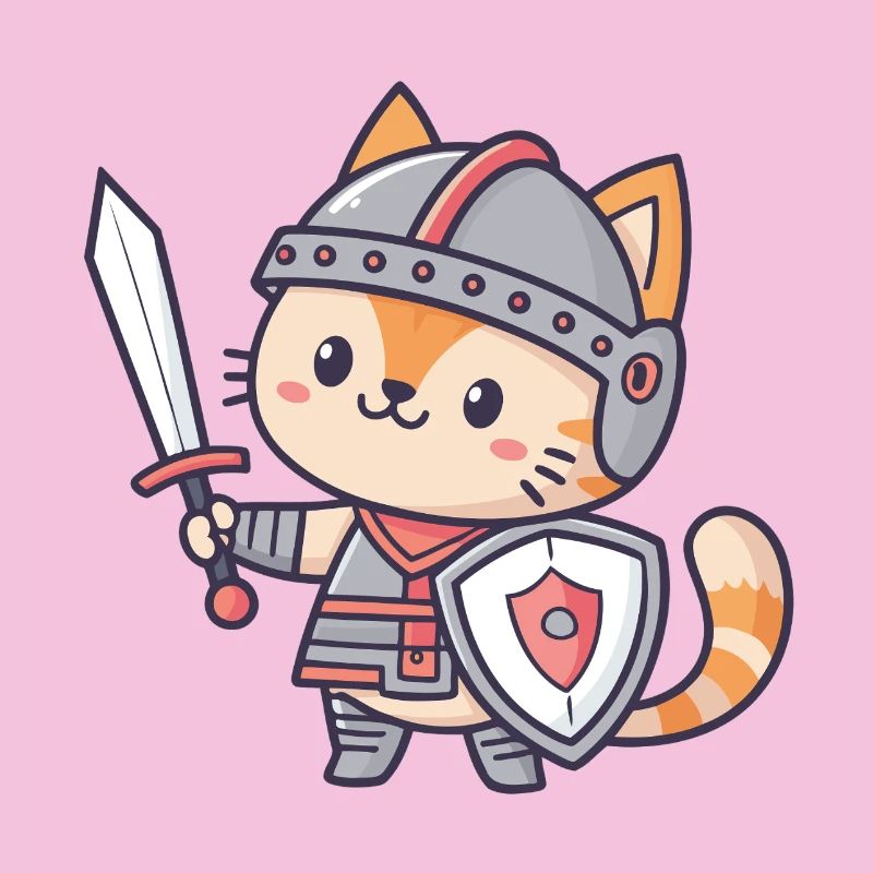 Chat Chevalier Miniature