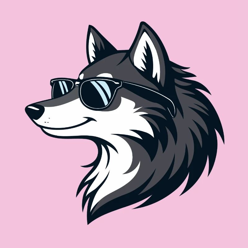 Moderne Wolf-Sonnenbrillen
