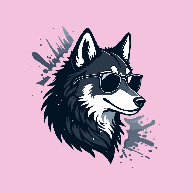 Wolf-Sonnenbrillen-Splash