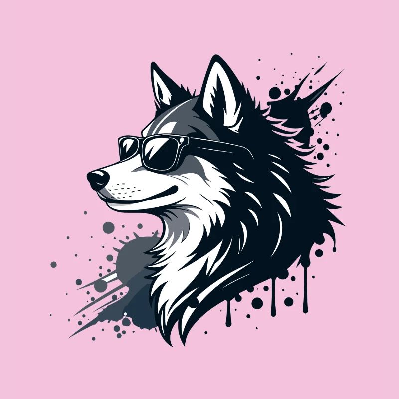Husky chic lunettes et splash