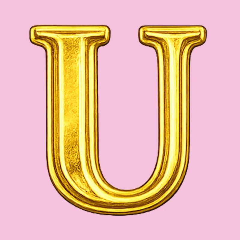 Monogramme Golden U