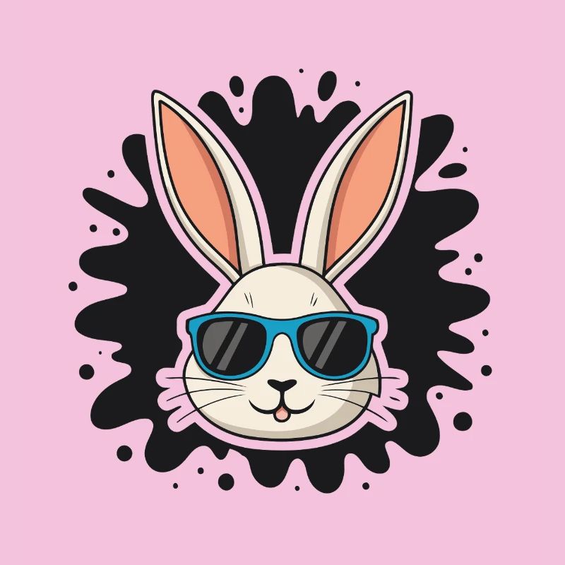 Rabbit Swag Blaue Brille