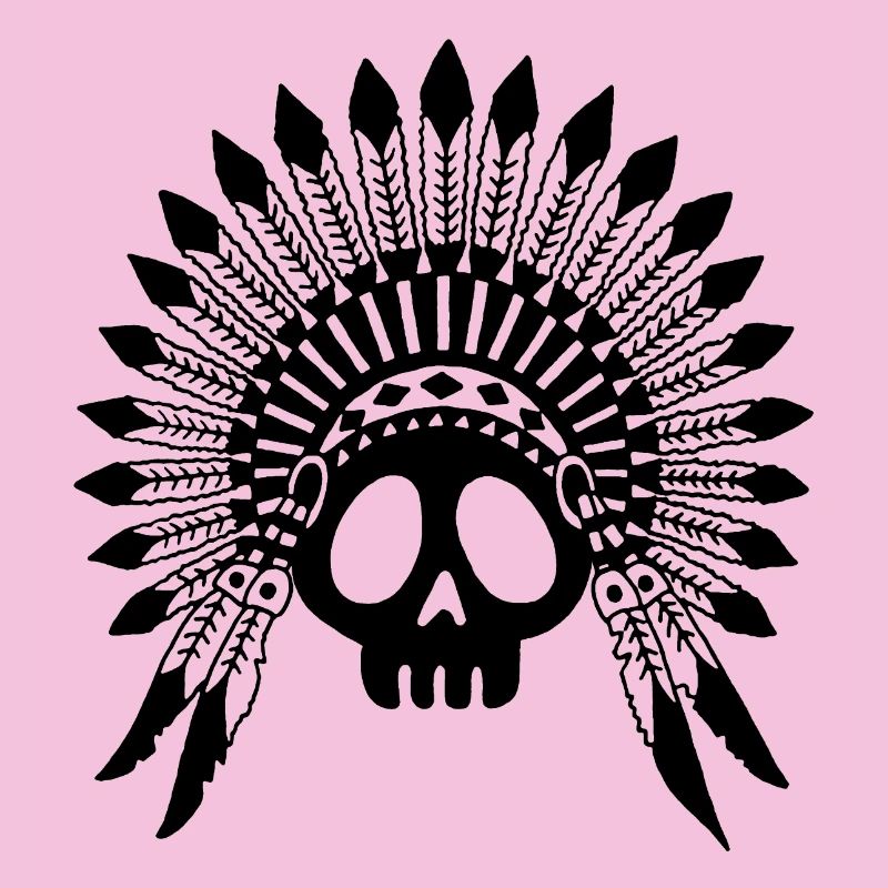 Indian Chief Skull (Schwarz)