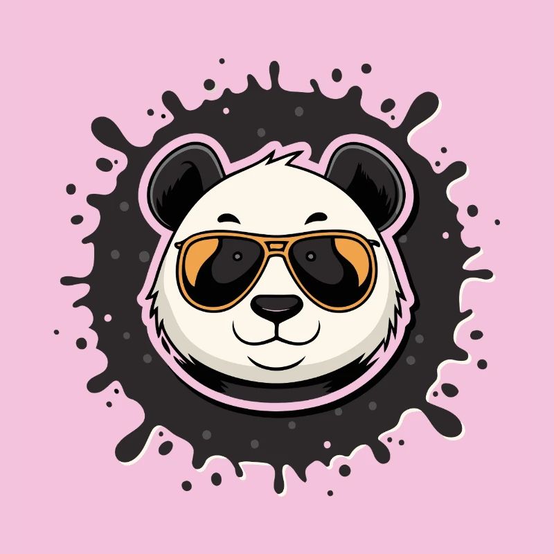 Panda chic glasses orange splash