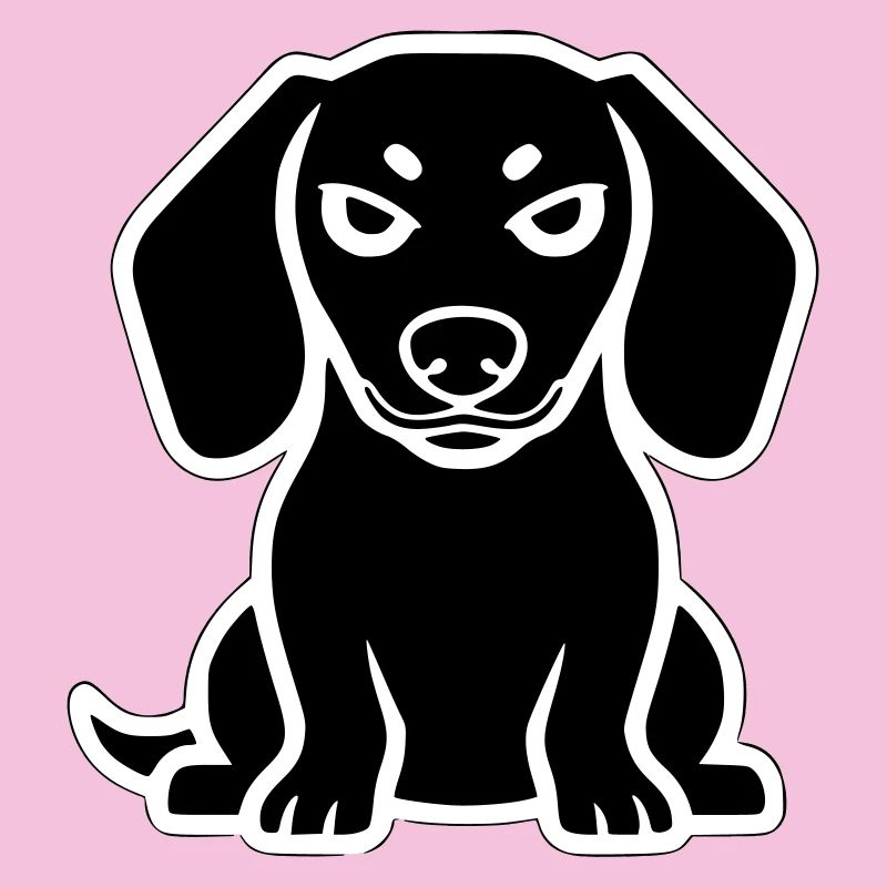Dackel Hund Sticker Icon