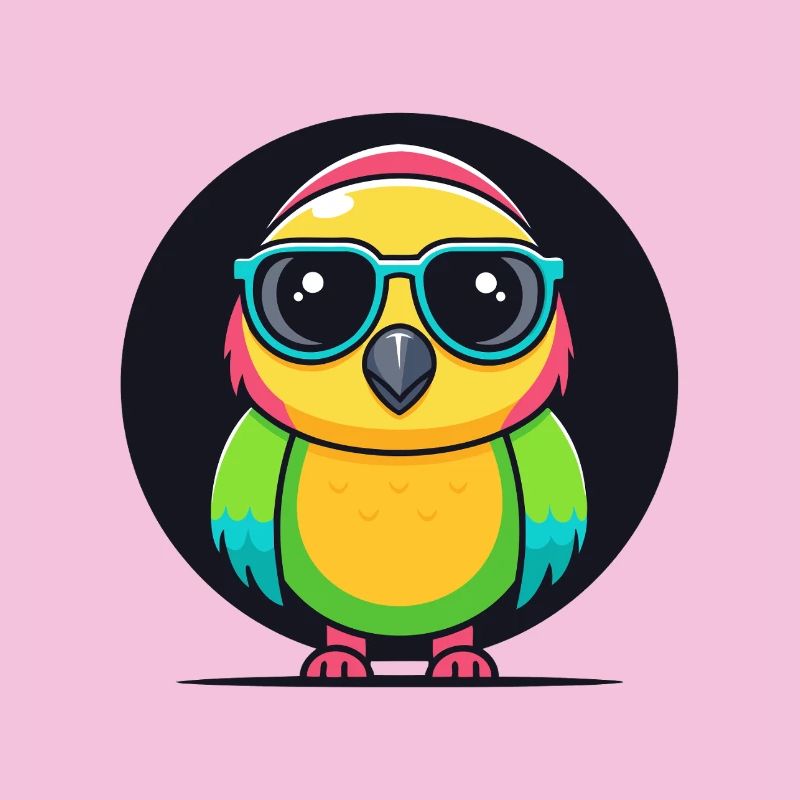 Rainbow Parakeet Glasses