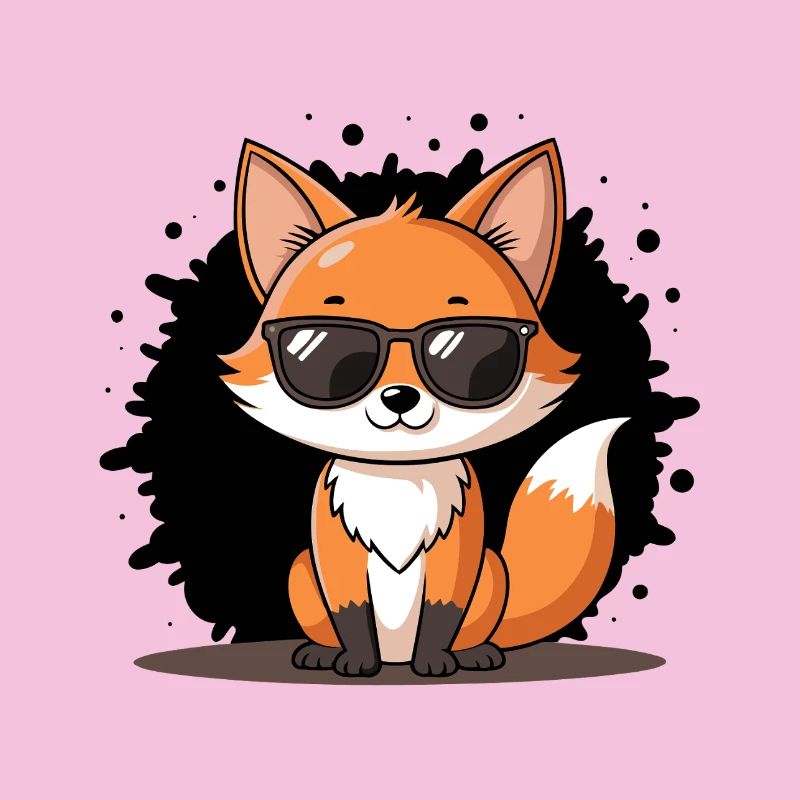 Chic Fox Schwarze Brille