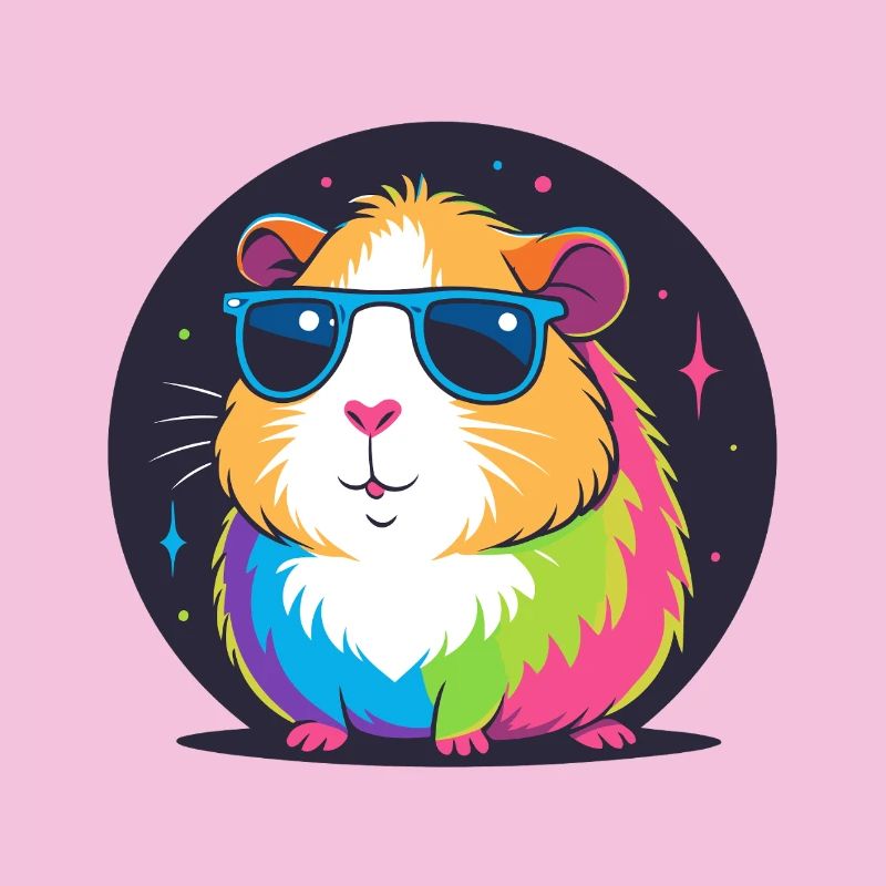 Hamster arc-en-ciel lunettes de soleil