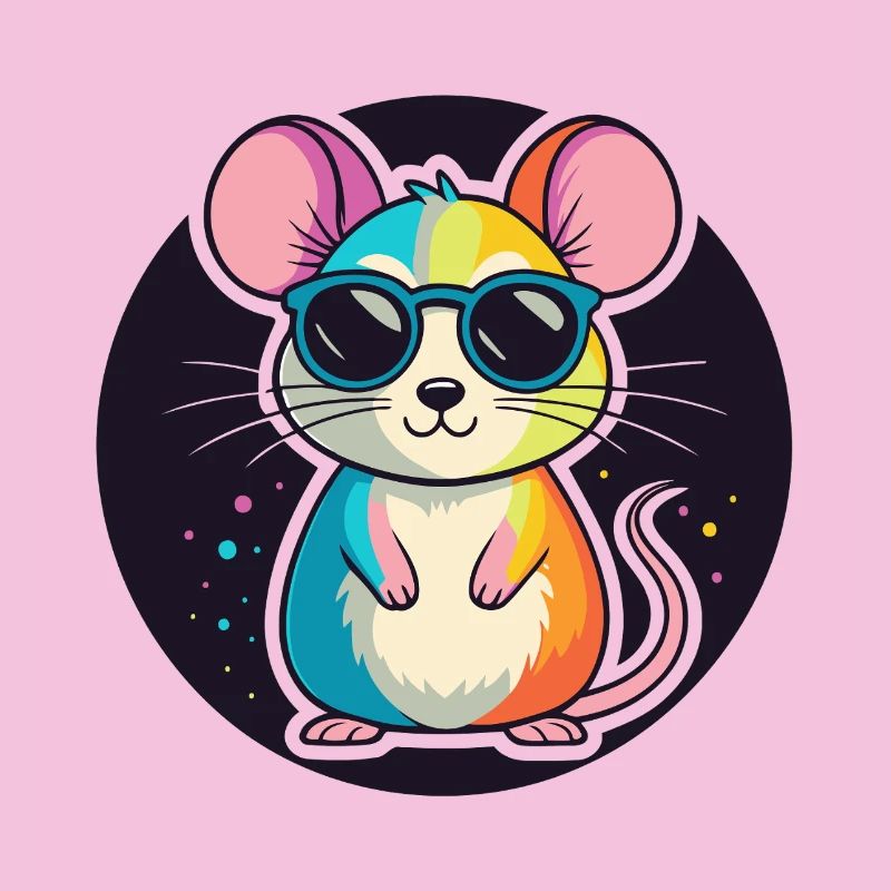 Rainbow Mouse Glasses