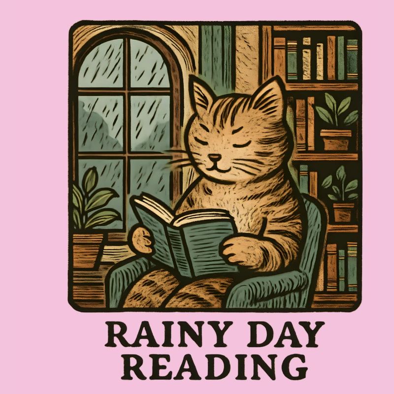Lecture du chat de pluie