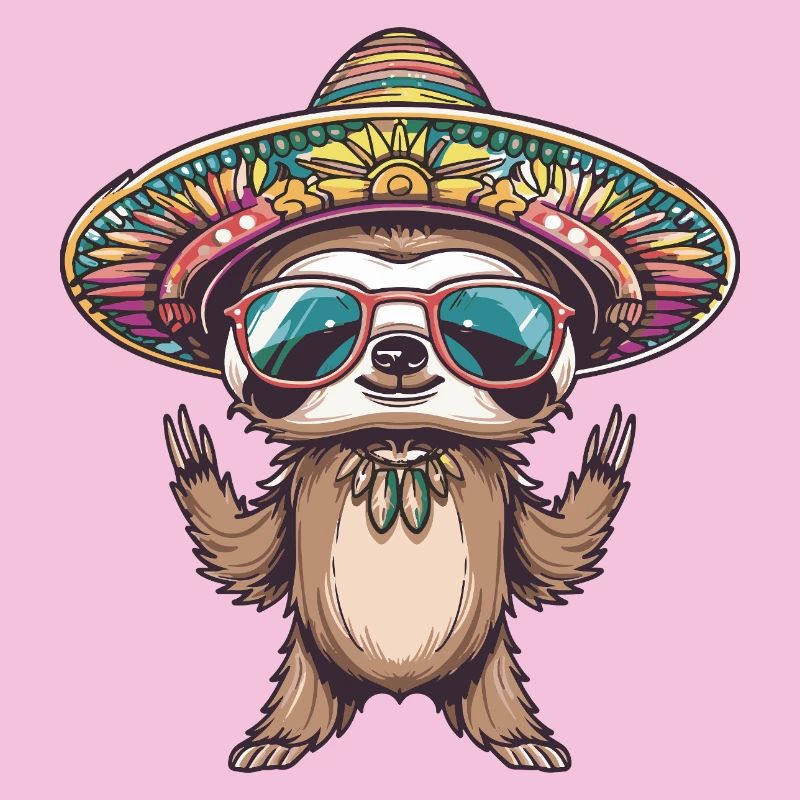 Faultier Lustig Sombrero