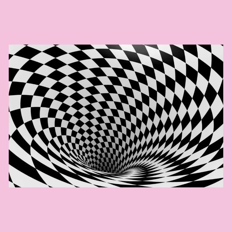 Hypnotic black and white vortex