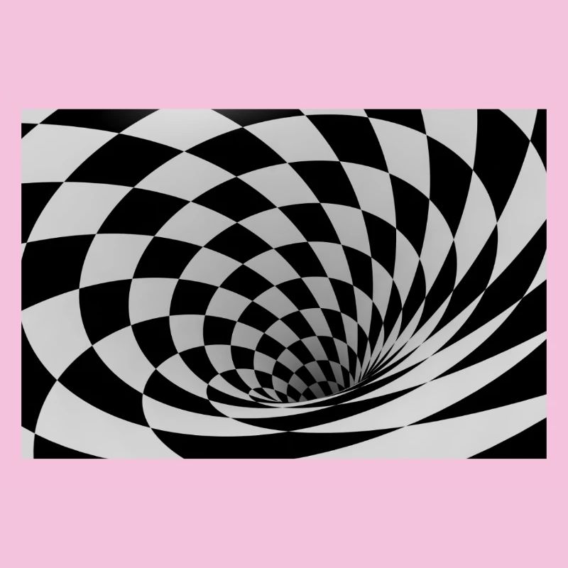 Spirale Noir et Blanc Hypnotique