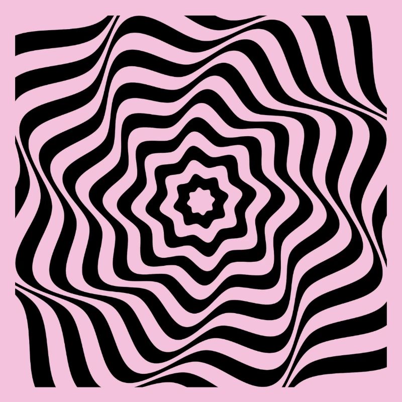 Hypnotic Black Spiral Pattern
