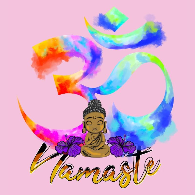 Namaste Arc Iris Bouddha