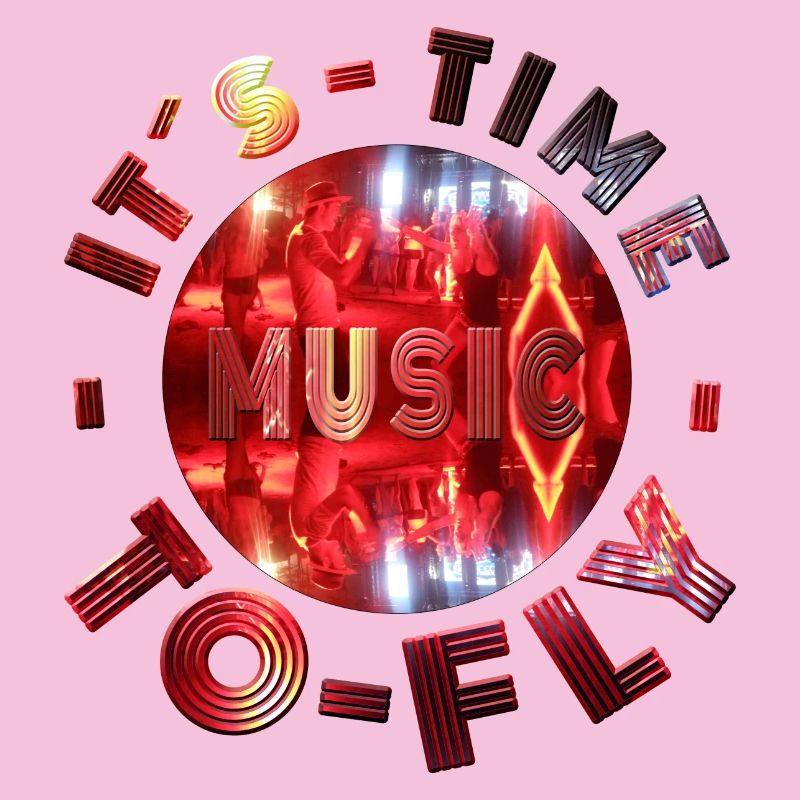 Neon music design with dance atmosphere party
