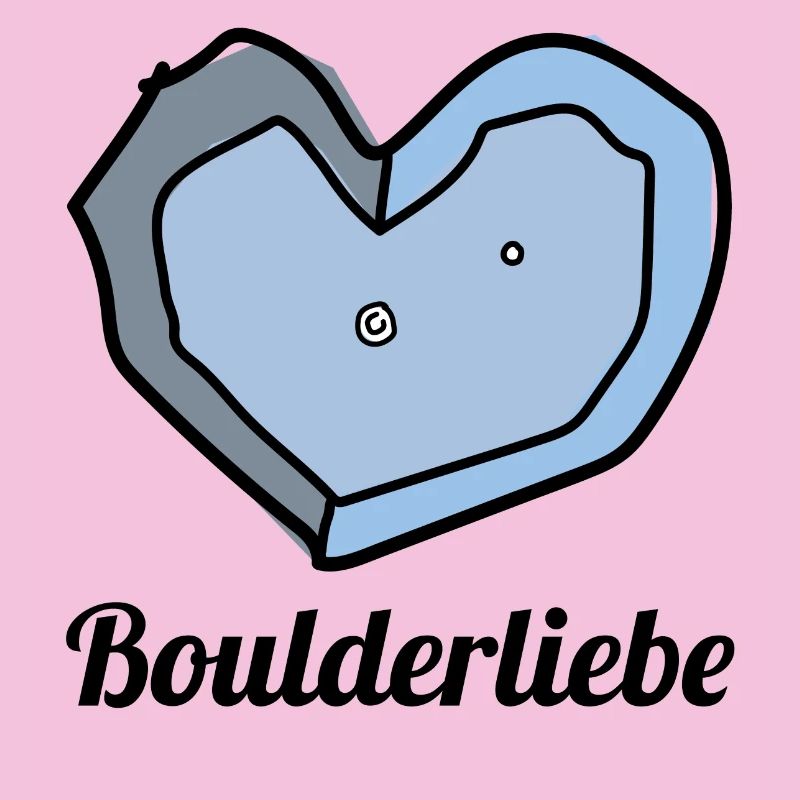 boulderliebe blau text