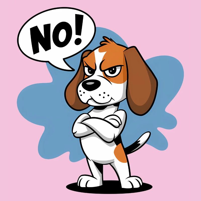 Illustration expressive de dessin animé Beagle