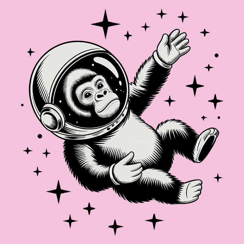 Un singe dans l'espace - Logo d'Astonomy