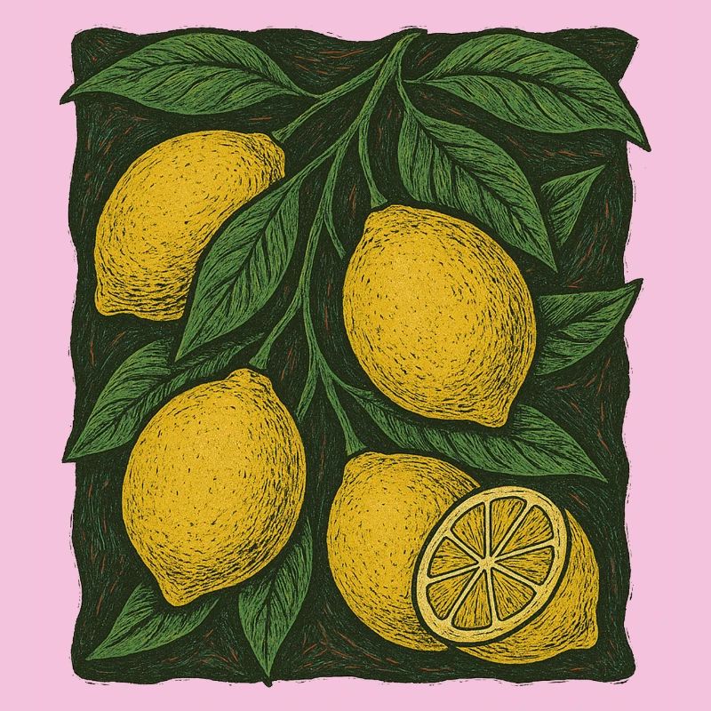 Lemon Botanical Illustration
