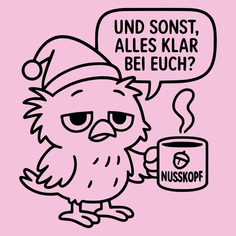 Grognement matinal Vogel_mit_Kaffeetasse_und_Sprechblase