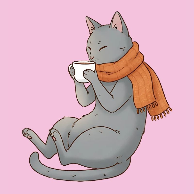 Chat de café