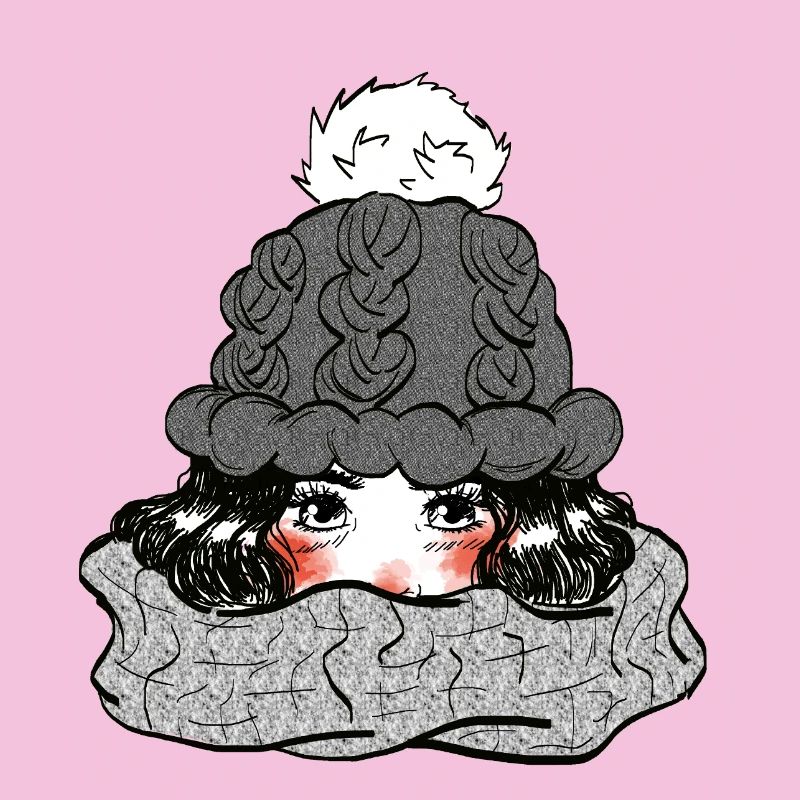 Mädchen im Winter