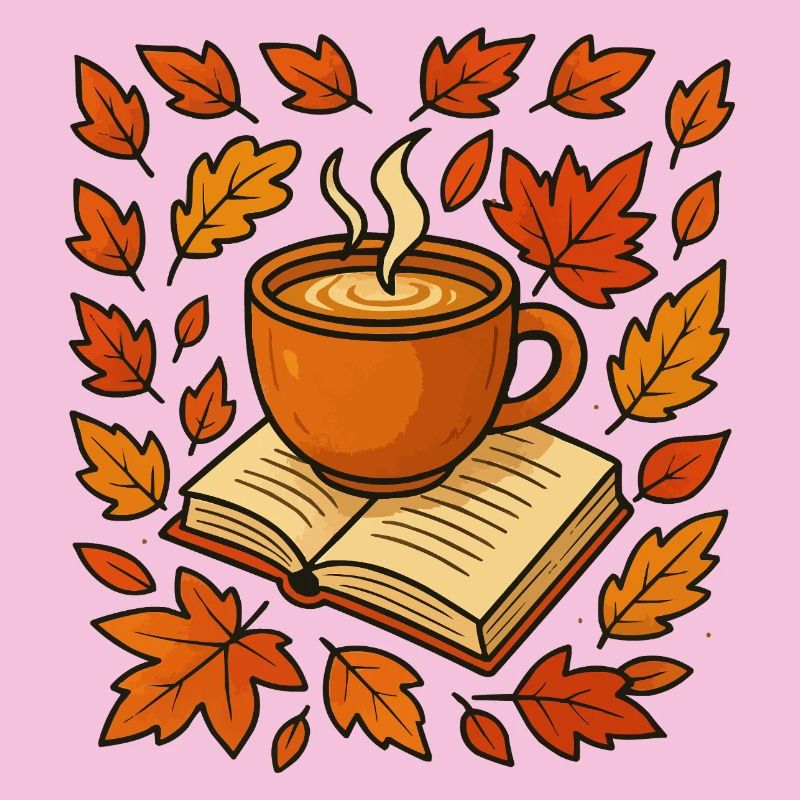 Herbstlese: Kaffee & Buch