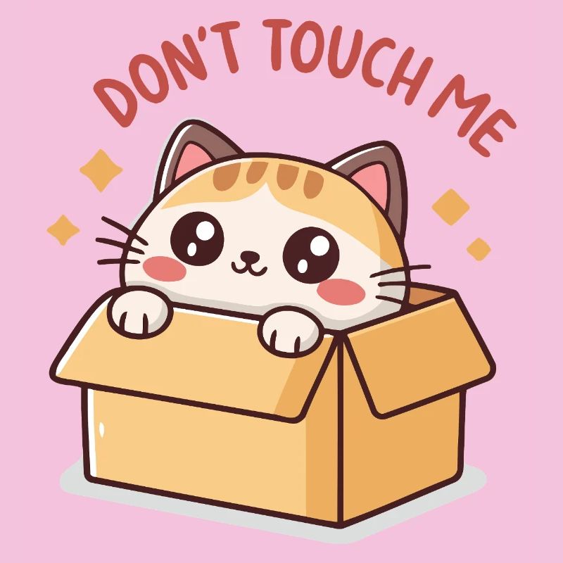 Cat in Box: Do Not Touch
