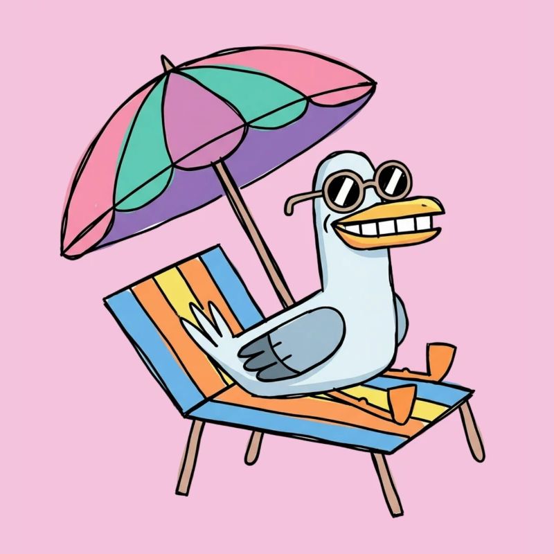 Seagull part en vacances