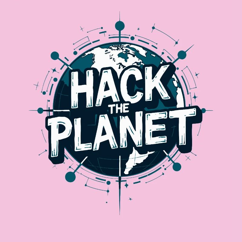 Globus Hack Motiv – Planetärer Techstil