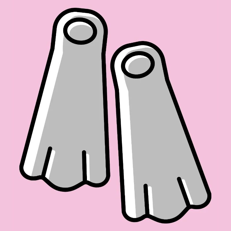 Plongeur à ailettes de plongée