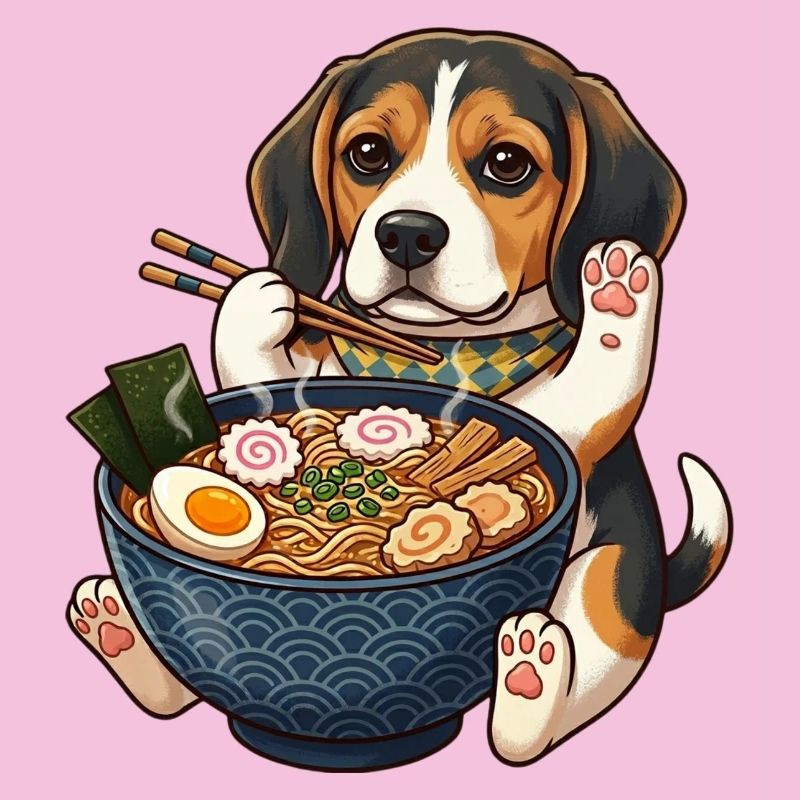 Beagle Ramen Papaws