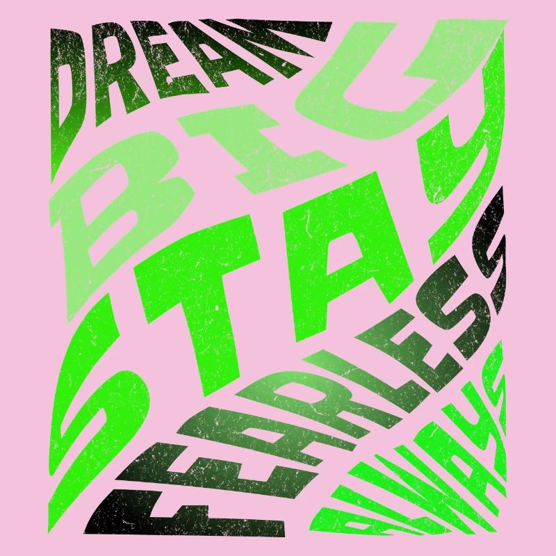 DREAM BIG Neon Typography