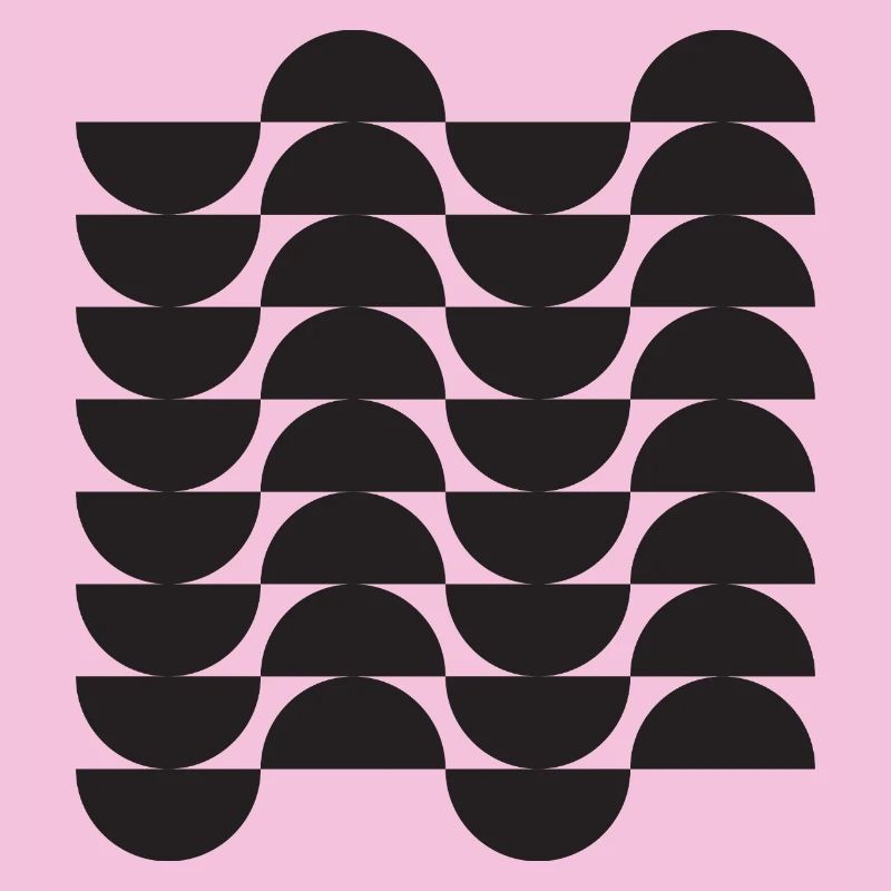 Noir Wave Geometric Grid