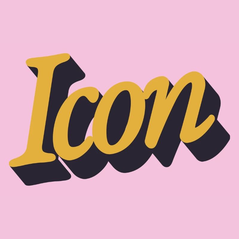 Retro Icon Schriftlogo