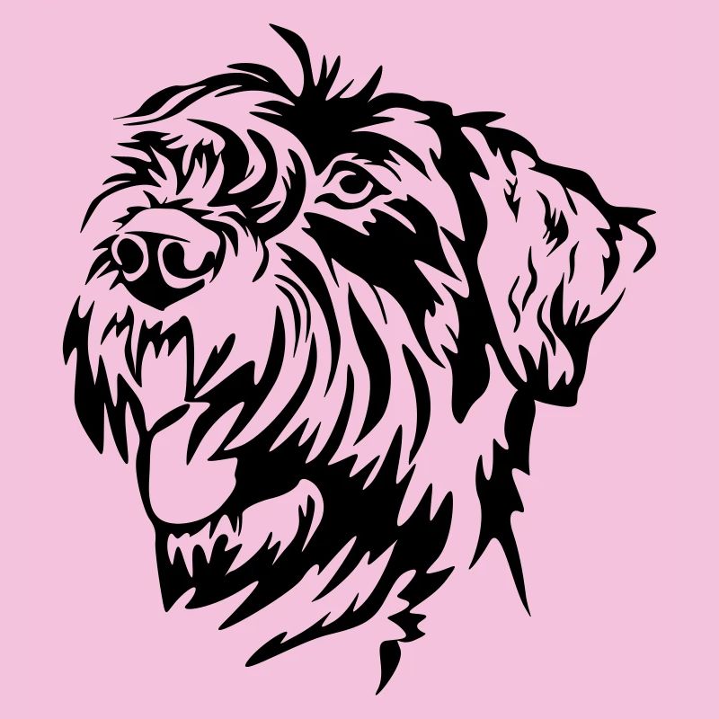 Tête de schnauzer géant