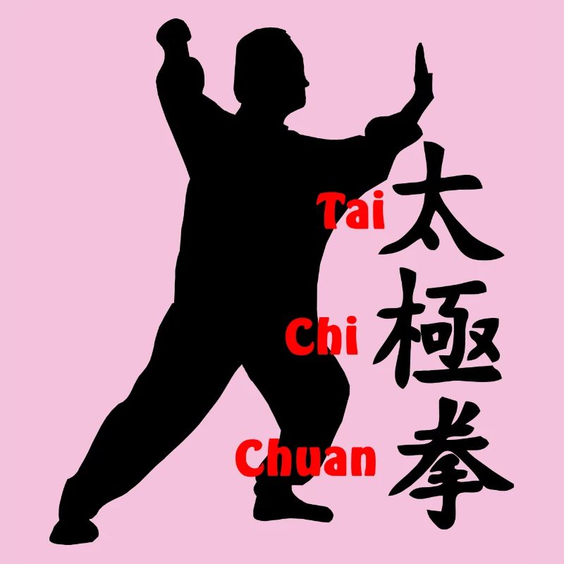 Chinesisches Zeichen und Text Taichi Chuan