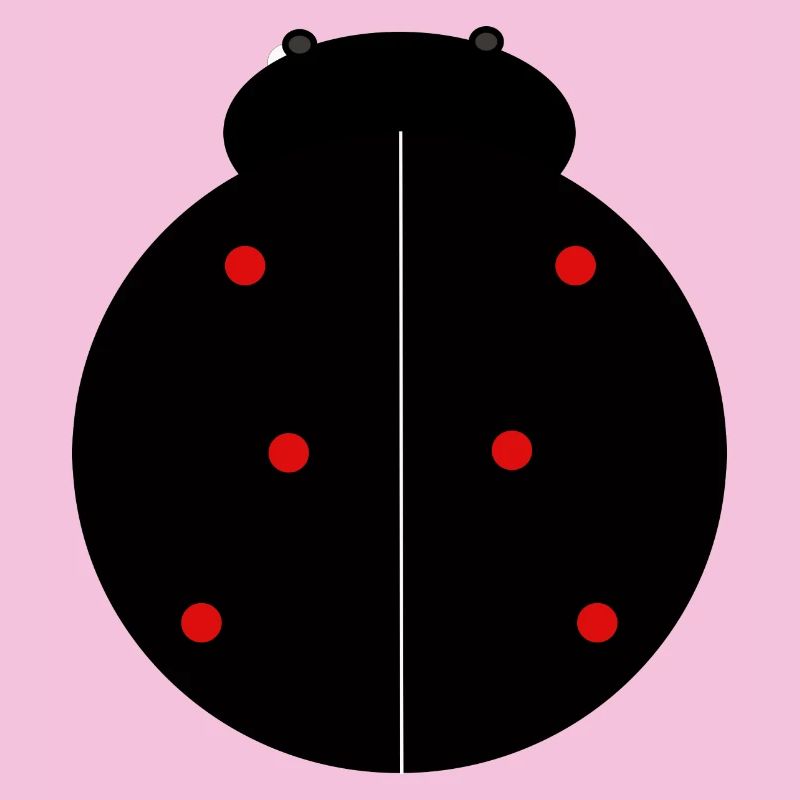 Coccinelle Noire à Points Rouges