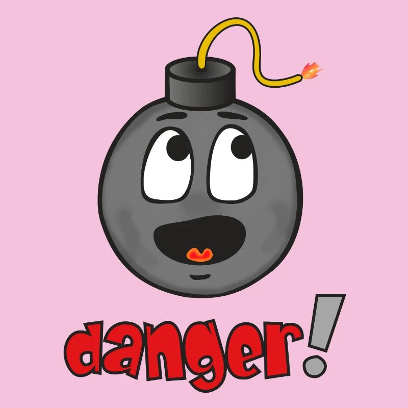 Danger Explosive Face - Funny Emoticon