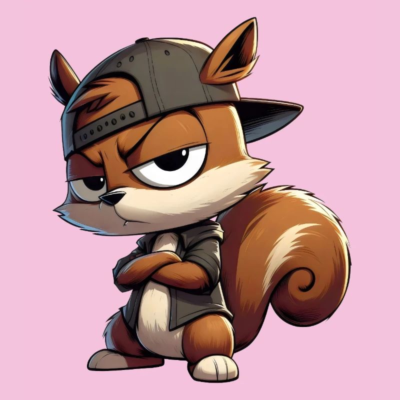 Squirrel Hiphop Cap