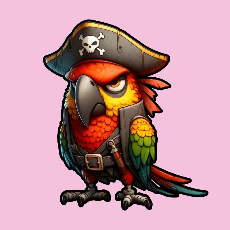 Red Pirate Parrot