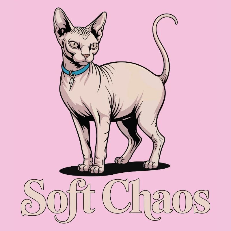 Soft Chaos Sphynx Katze
