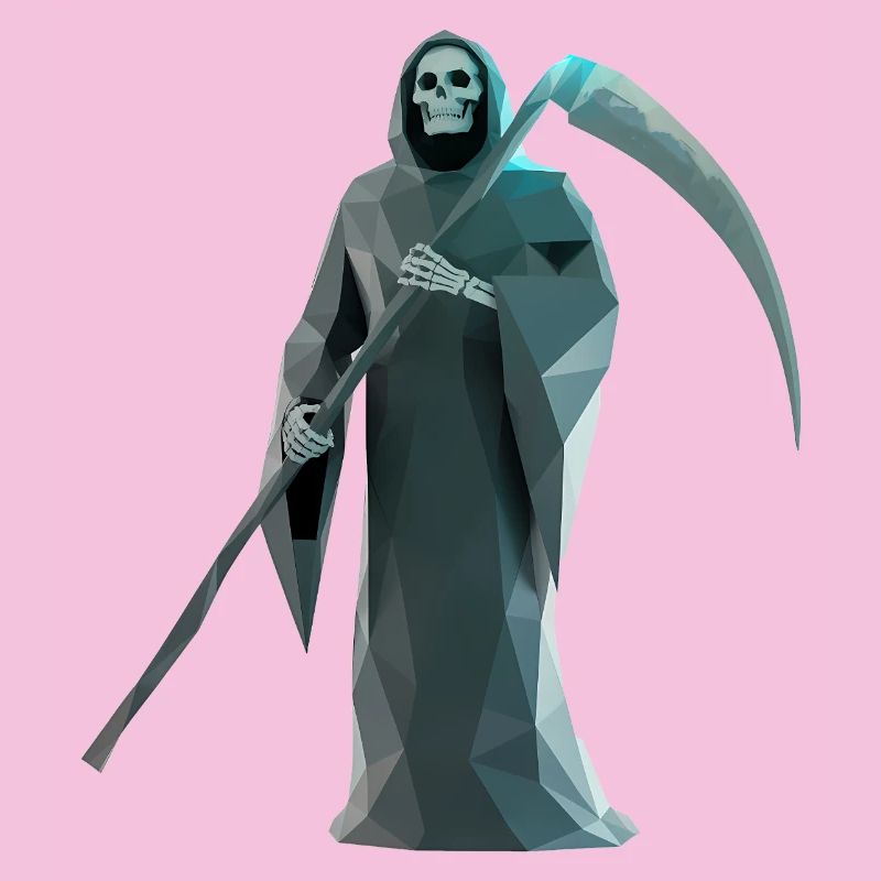 Death Reaper - Cooles Low-Poly-Logo