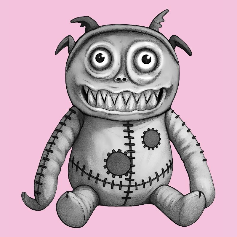 MONSTER DOLL #7 [Black & White]