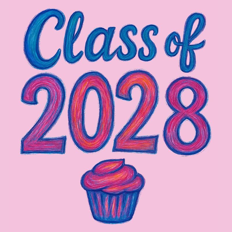 Cupcake-Gradient der Klasse 2028