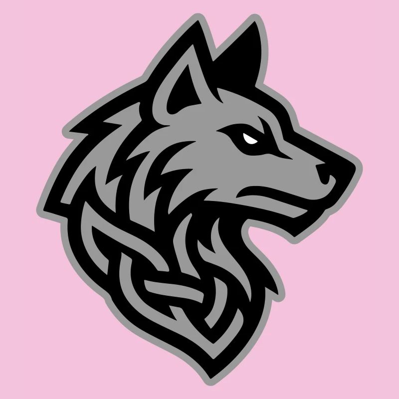 Wolf Kopf Wikinger