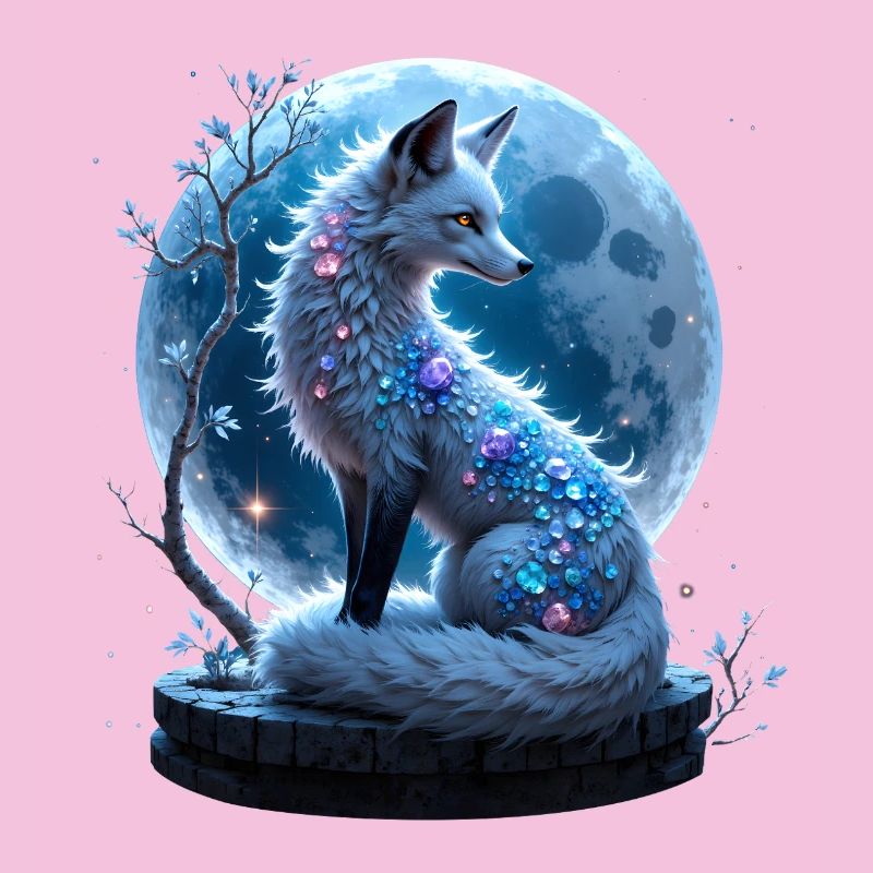 Blauer Fuchs der Lunar-Edelsteine