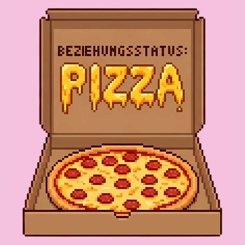 Beziehungsstatus Pizza Single Valentinstag