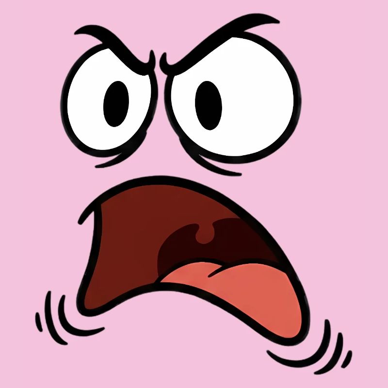 Angry face comic